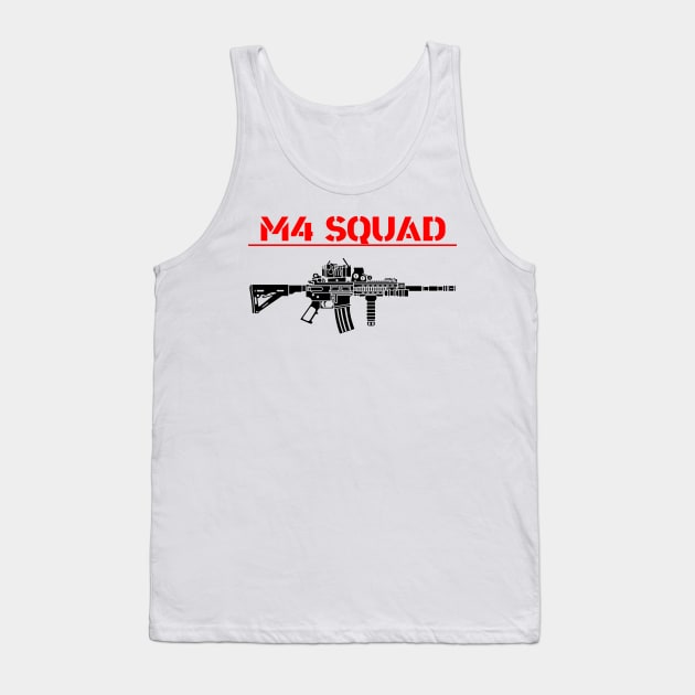 M4 Guns Rifle Squad Tank Top by Aim For The Face